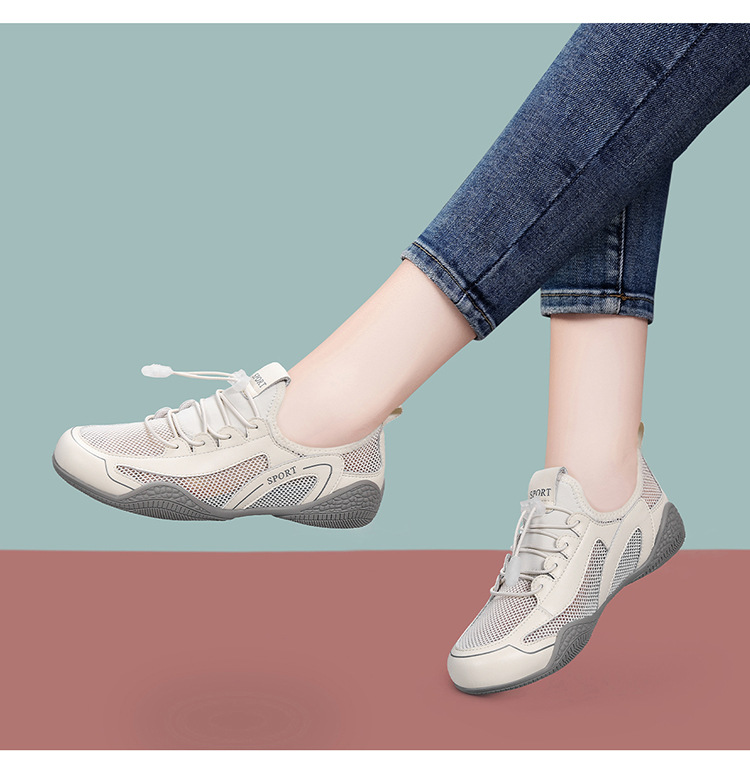 Giày sneaker nữ da thật lưới thoáng khí mùa hè 2025 nhẹ êm chống trượt — DH 58365m Xám (Mẫu rỗng), DH 58219 màu trắng (mẫu rỗng), DH 58618m Xám (Mẫu rỗng), DH 58278 màu xám (lớp lót đơn) chi tiết 9