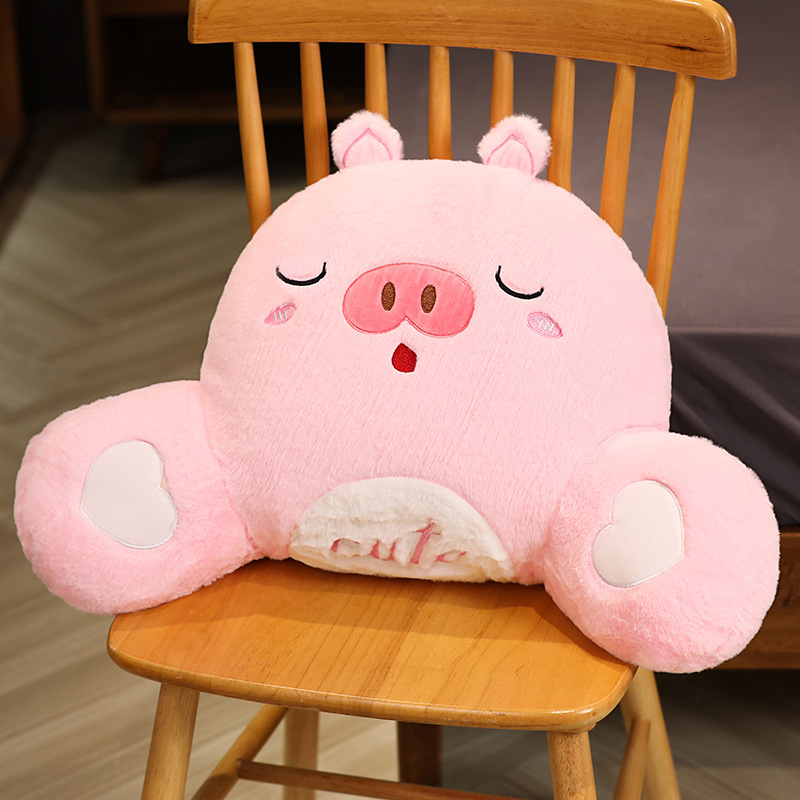 Almohada de cintura de dibujos animados Oficina cojín trasero silla cintura almohada lindo mujeres embarazadas cintura almohada asiento cintura soporte cojín