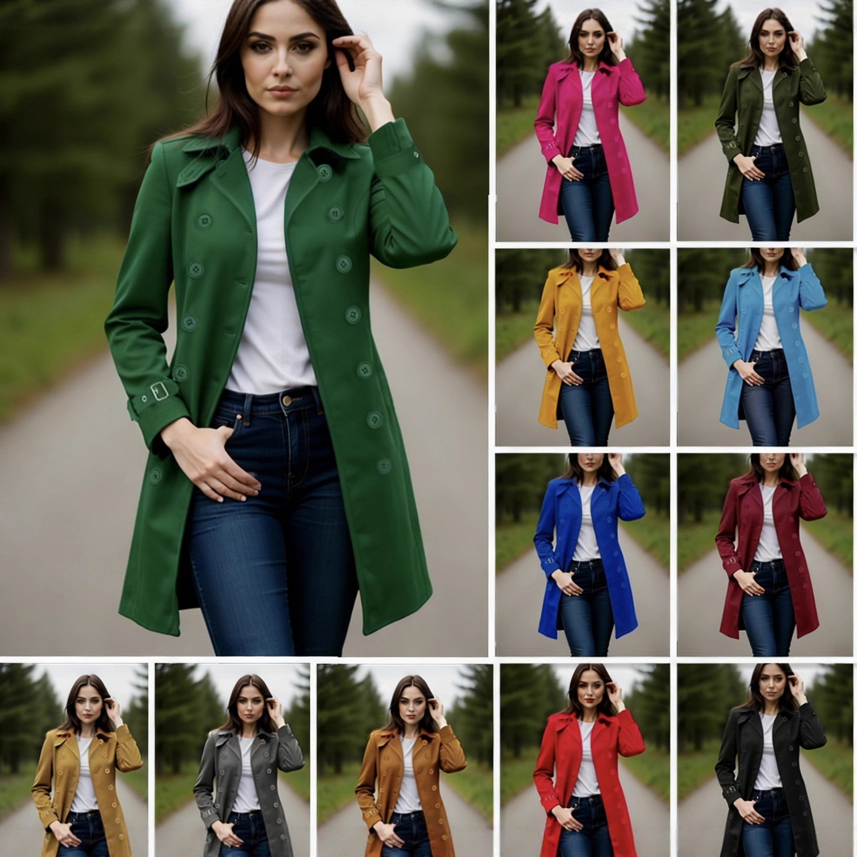 Autumn And Winter New Products Explode Single Woolen Women's Coat Nizi Double-Breasted Jacket_ecoleips.com