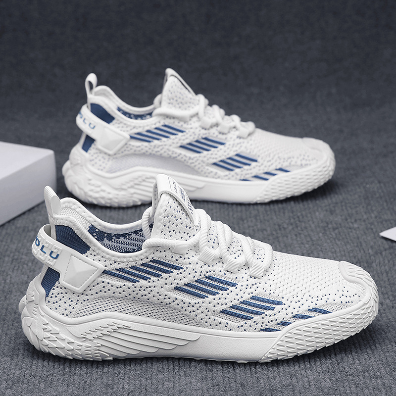 Zapatos de hombre de la estación europea en vivo de malla de verano transpirable zapatos deportivos casuales para estudiantes de fondo grueso de todo fósforo para aumentar los zapatos de papá