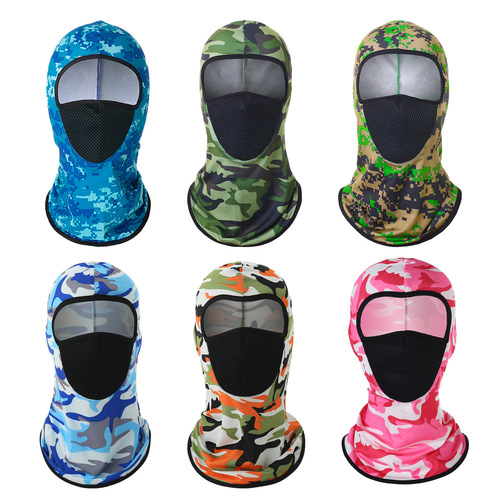 Summer riding mask, sun protection neck cover, breathable anti-UV sports face protection hood, outdoor neck protection headgear, hat