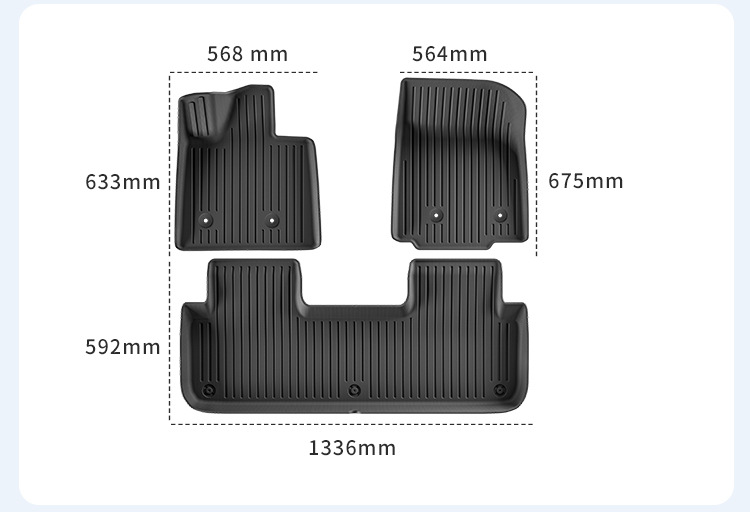 Suitable for 24-26 Models of Ledao L60 Car Floor Mats, Dirt-Resistant, Waterproof, Environmentally Friendly Tpe Floor Mats, Special Car-Specific Floor Mats