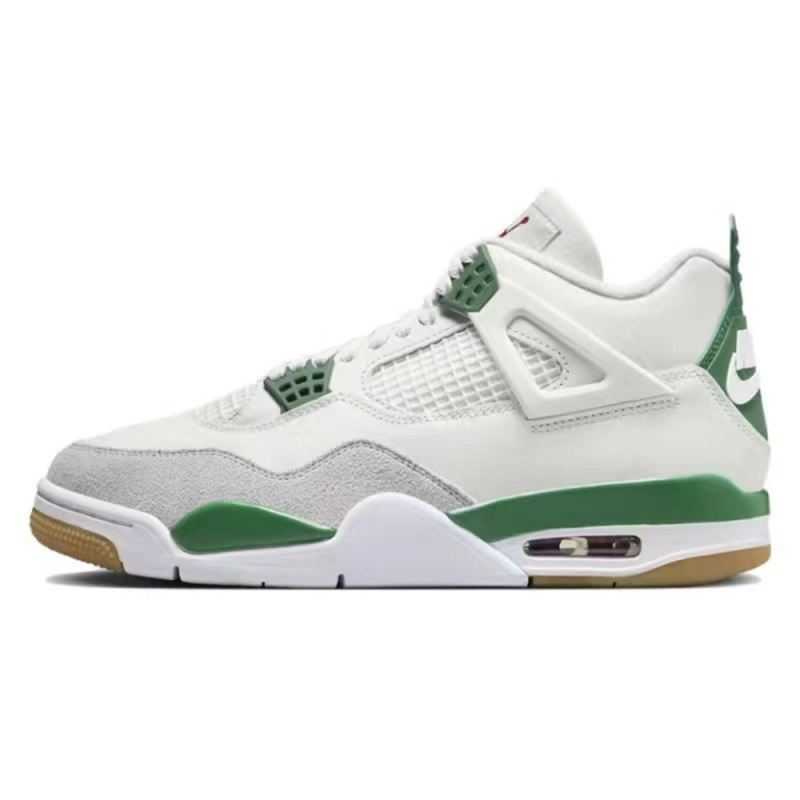 莆田靴工場卸売 AJ4 ホワイトセメント電気母オレオ大学ブルー Joe 4 外国貿易男性と女性のスポーツバスケットボールシューズ|undefined