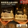 校园建筑定制亚克力奖杯