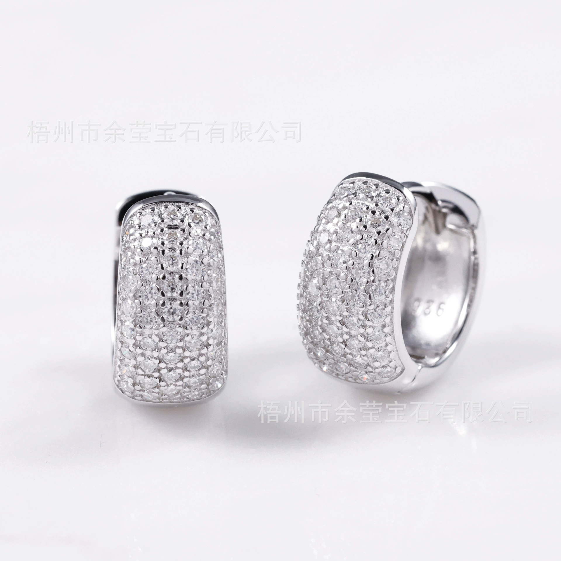 Европейские и американские бестселлеры: серьги-кольца из серебра S925 с инкрустацией муассанитом цвета D, в стиле хип-хоп, модные и стильные унисекс-серьги.