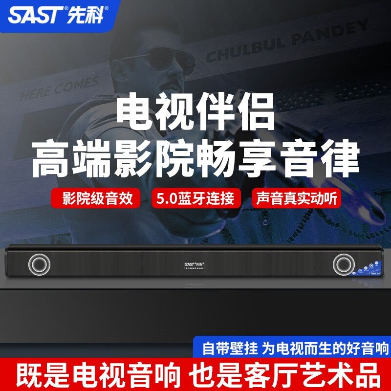 先科（SAST）电视音响回音壁蓝牙音响家庭影院投影仪外接音箱无线