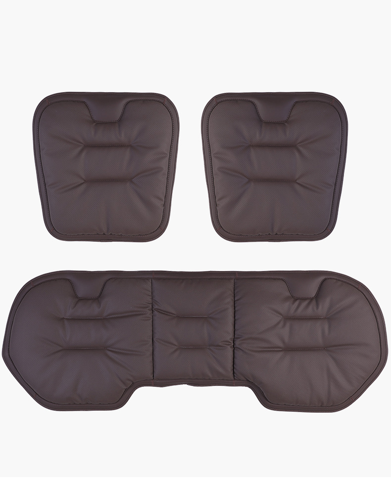Car Seat Cushion, Nappa Leather Car Seat Cover, Integrated Rear Seat Cover, Universal for All Seasons, Simple Car Seat Cover