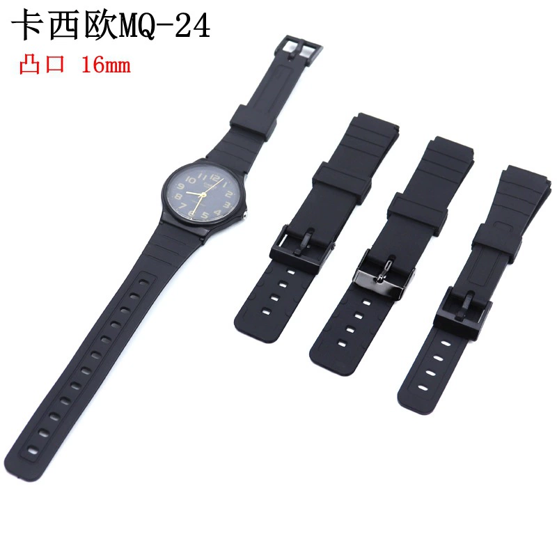 Студенты мужского и женского пола Ksi маленькие черные часы MQ24 58 71 76 MW-59 силиконовый резиновый ремешок с выпуклым ртом 16 мм евро