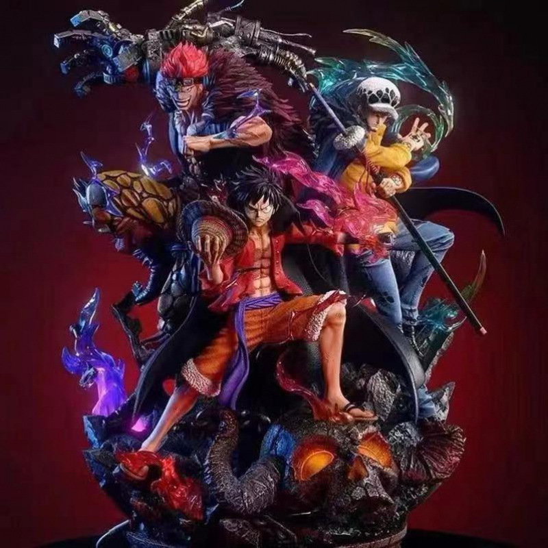 Other One Piece Monkey D. Luffy Eustass Kid Trafalgar Law Wano Country Arc Three Captains Resin Figure