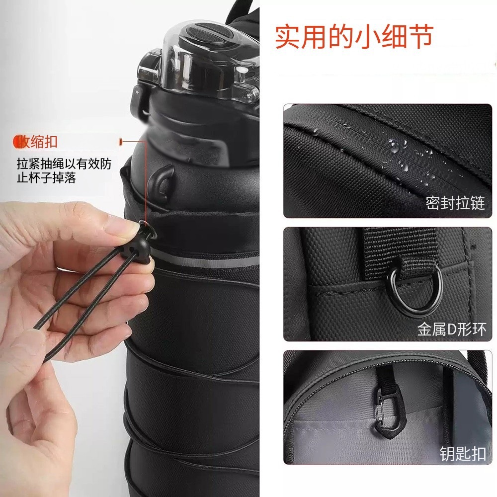 Acondicionamiento físico transfronterizo bolsa de hervidor de agua de absorción de taza de agua bolsa de mochila gimnasio bolsa de almacenamiento de teléfonos móviles deportivo portátil