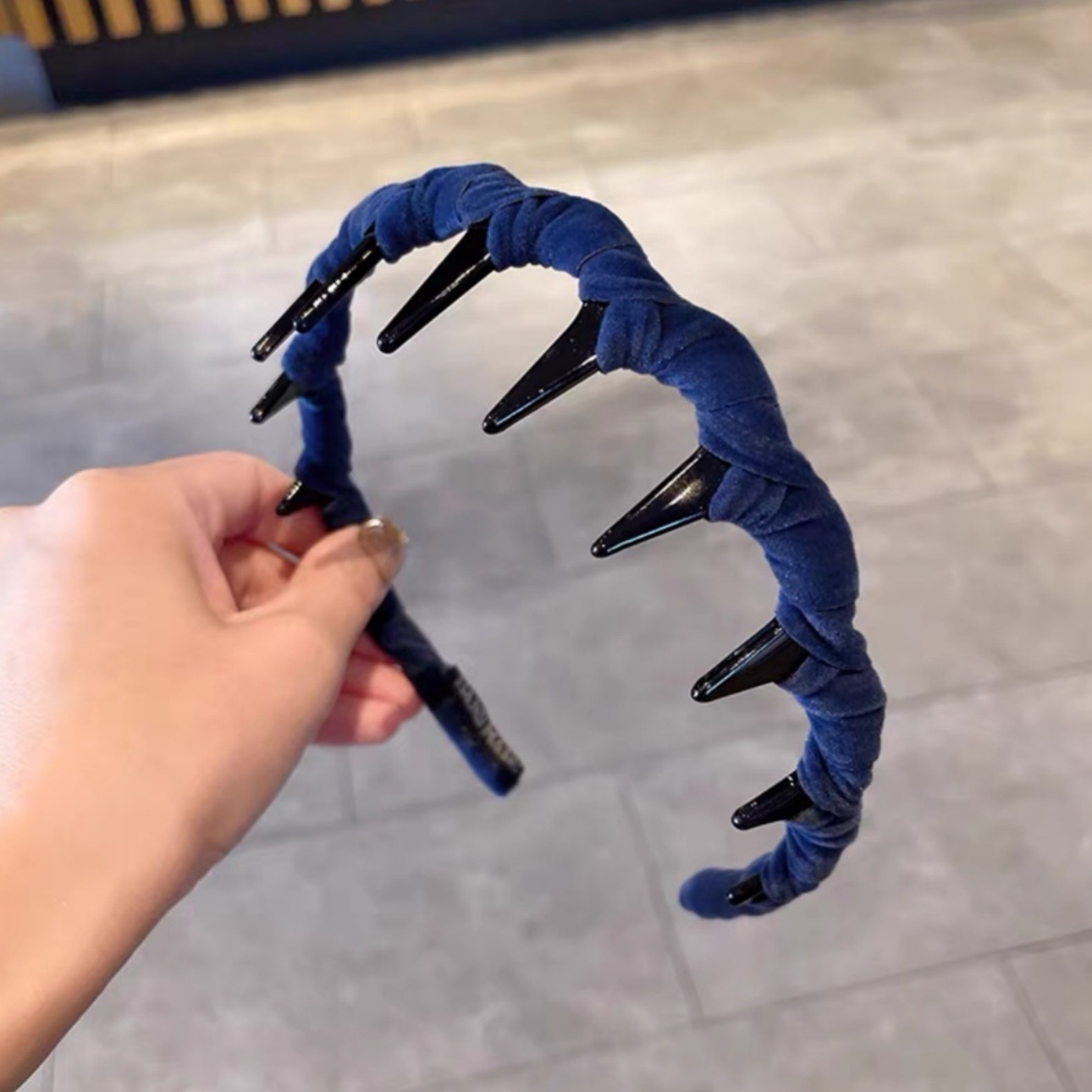 50#Blue velvet wrap