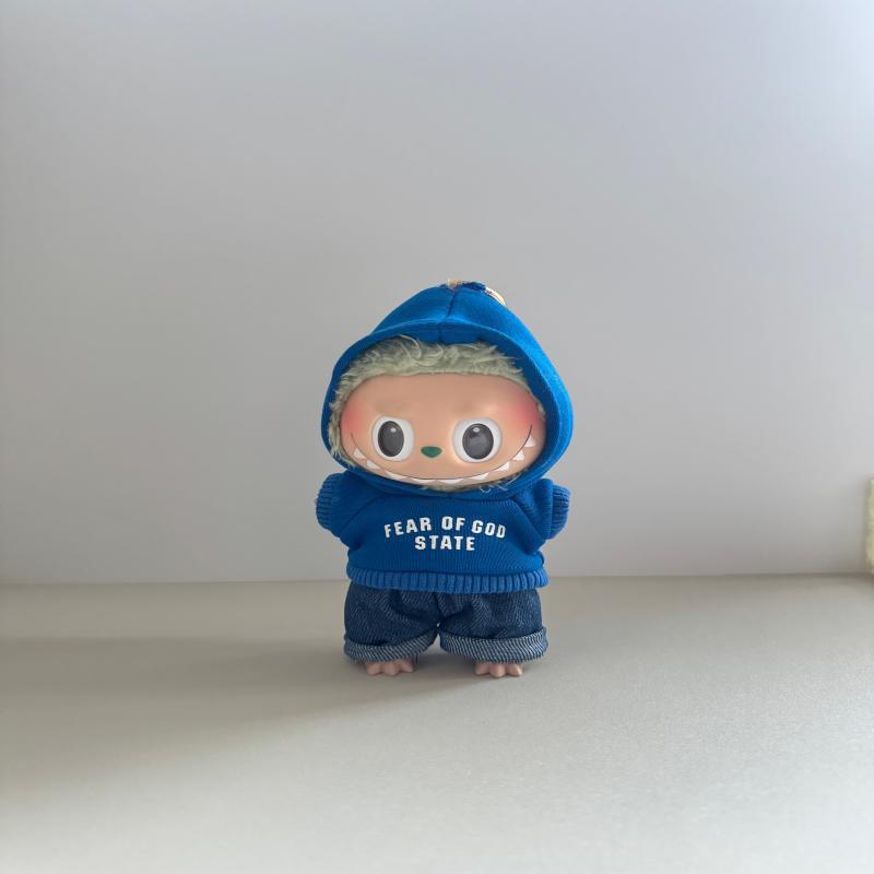 拉布布娃衣17cm公仔娃衣潮牌卫衣一二三代衣服国风挂件换装娃衣服|undefined
