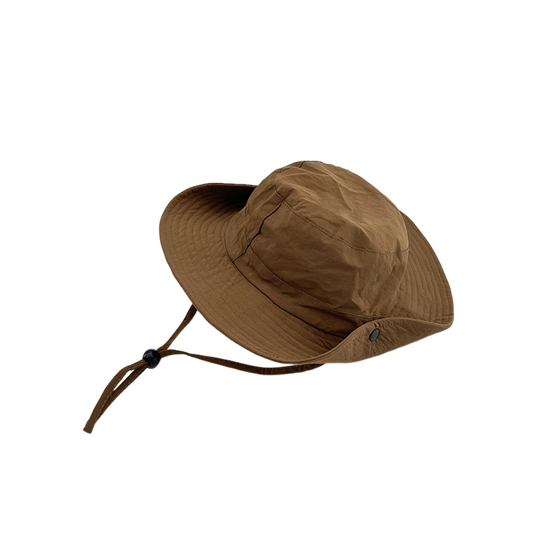 Sombrero de bebé coreano verano delgado sombrero de pescador para niños alero grande deportes al aire libre montañismo camping sombra sombrero de secado rápido