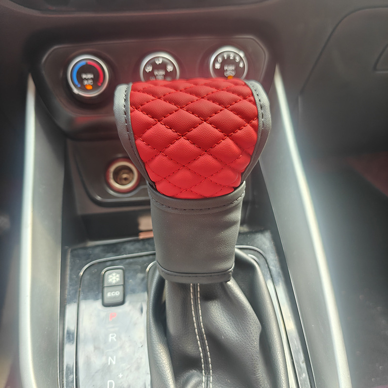 Car Shoulder Pad Set 5-Piece Set Universal Car Gear Shift Cover Handbrake Cover Shoulder Pad Cover Steering Wheel Cover Cross-Border