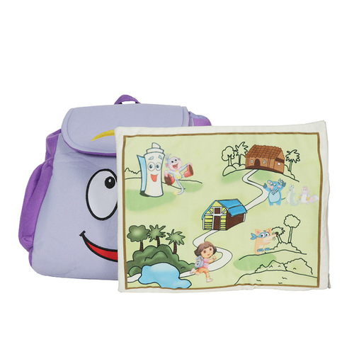 美国动画爱探险的朵拉双肩包Dora地图小背包小学初中高中大学书包