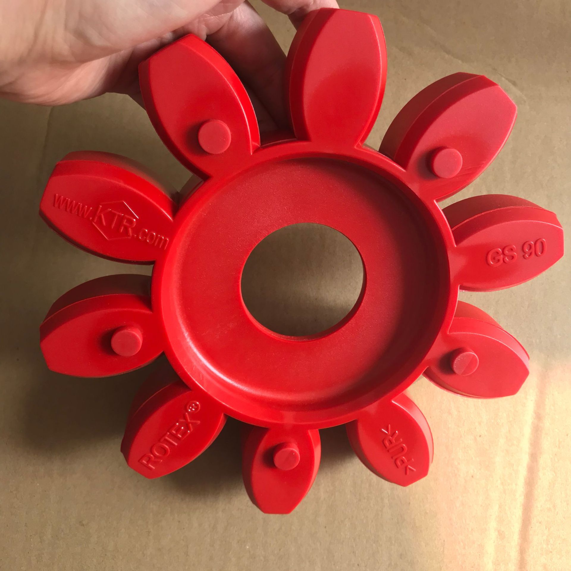 www KTR comGS90弹性体红色实行梅花垫PUR聚氨酯原厂现货德国