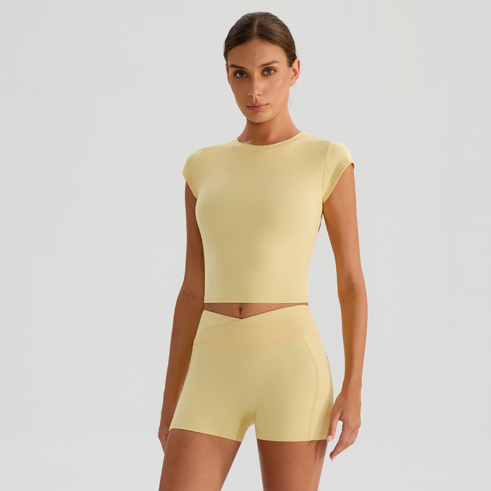 Set de ropa de yoga de diez recuerdos, ropa de entrenamiento de fitness de ocio al aire libre, ropa de entrenamiento de fitness de mujer
