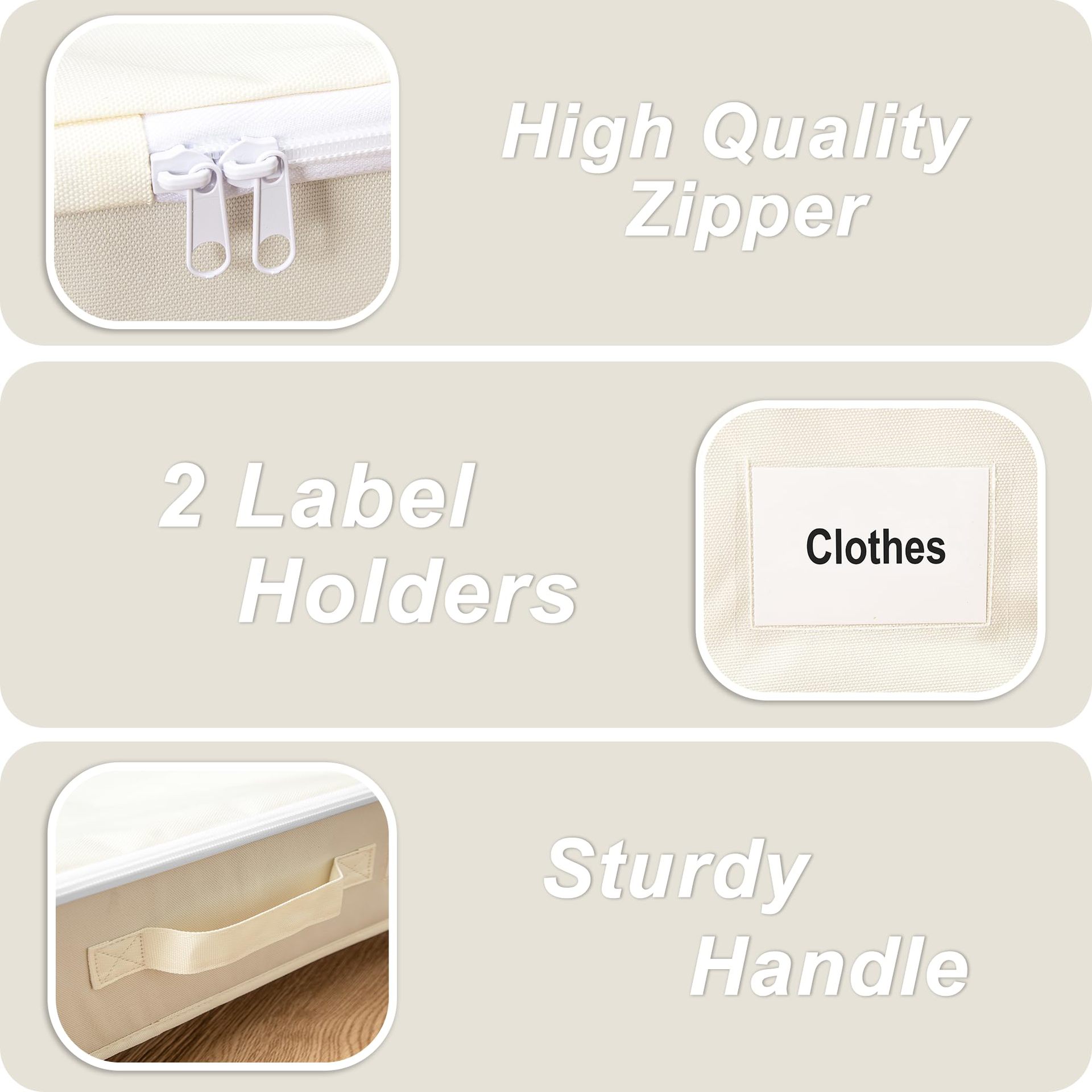 Foldable Under Bed Storage Box With Wheels, Dustproof Rolling Storage Organizer For Clothes, Shoes, Sundries, Bedroom Home Space Saving Container_maomaolike.com