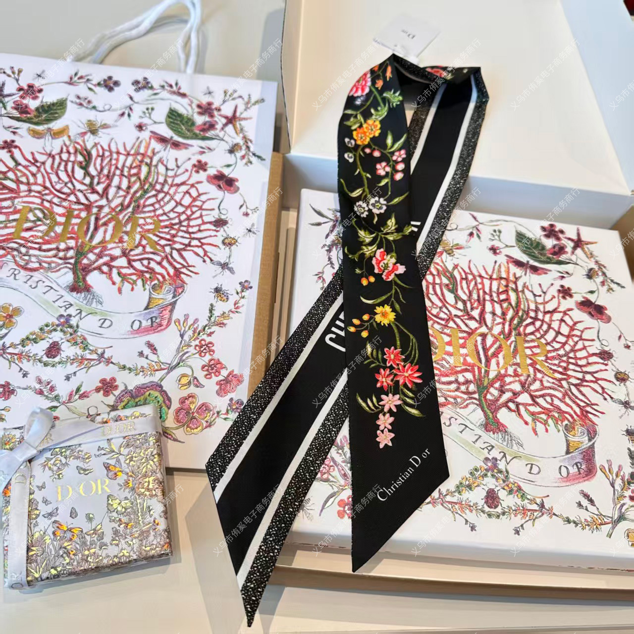 D's vintage florals--black / 8*120CM