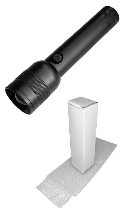 805-white laser (batteries not included)