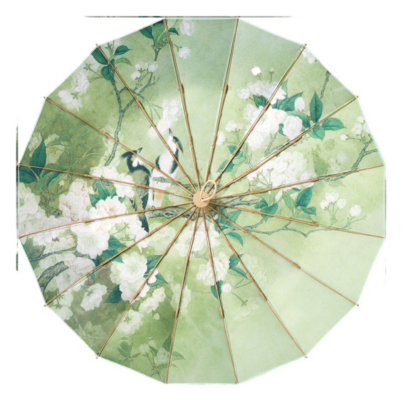 新型16骨三折手開彩ゴム創意ファッション日焼け止め日除け晴れ傘現物日焼け止め女性日傘