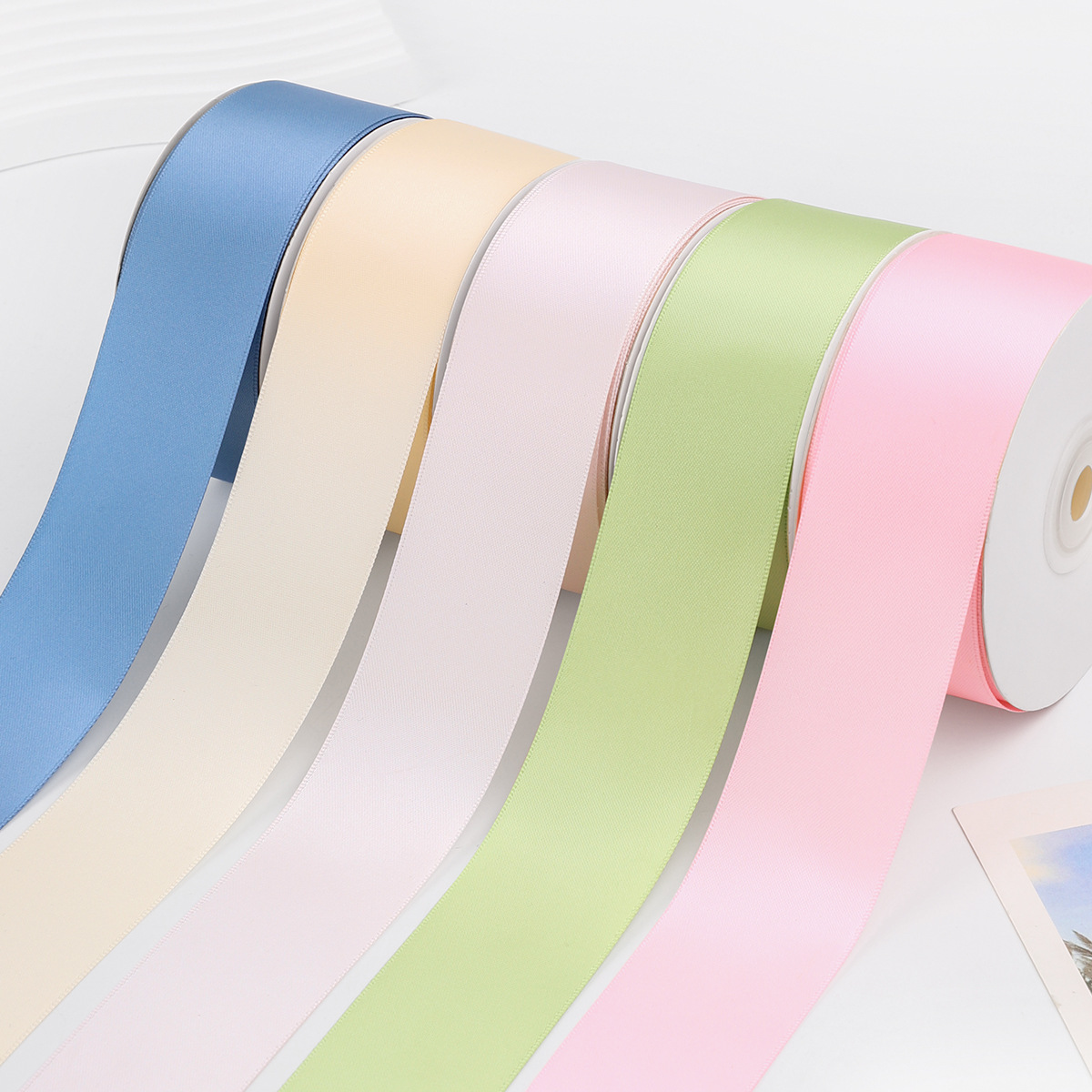 4cm double-sided encrypted packaging ribbon ribbon gift box bouquet decoration high-quality polyester ribbon ribbon arrangement