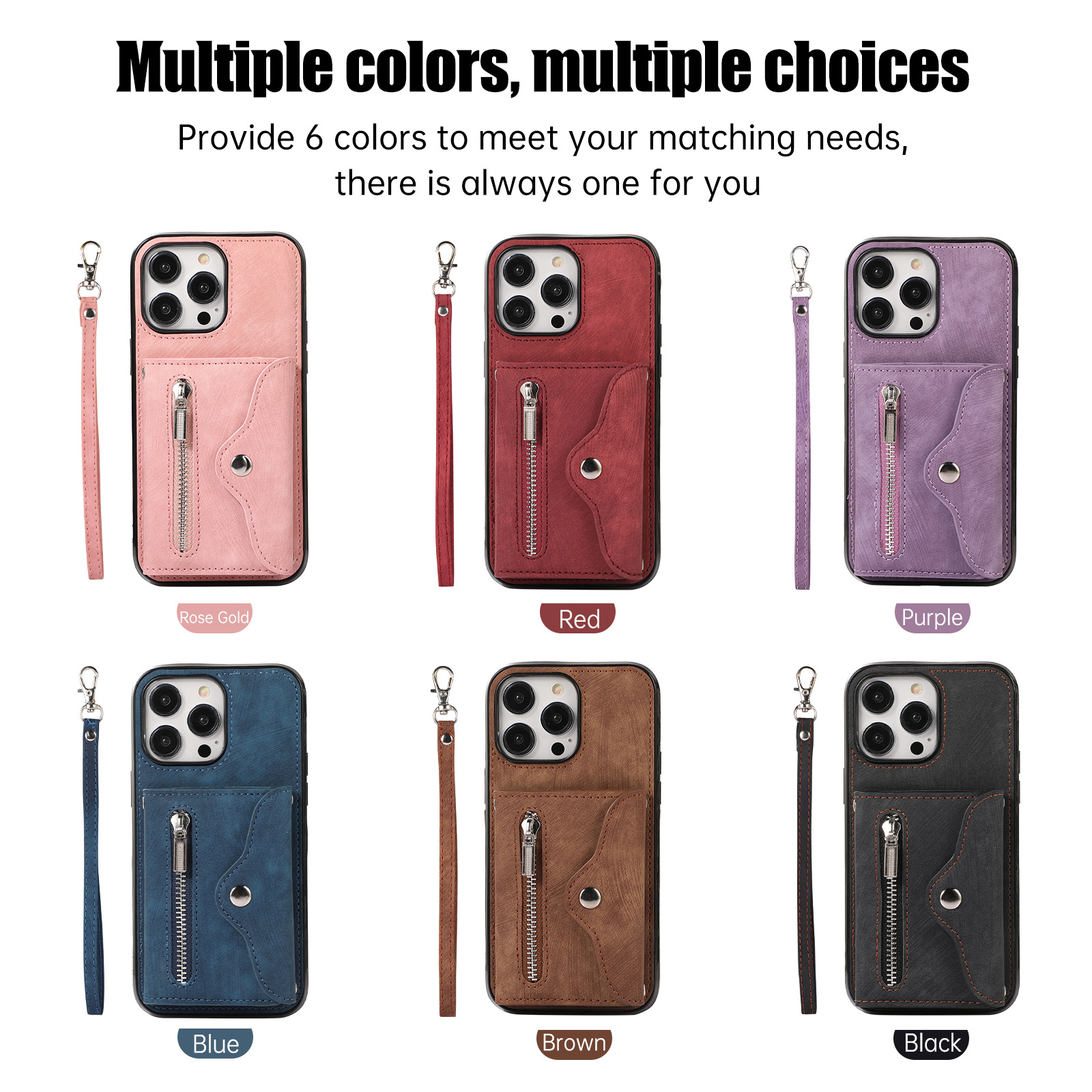 Crossbody Phone Case With Card Holder For Iphone And Samsung_voghion.com