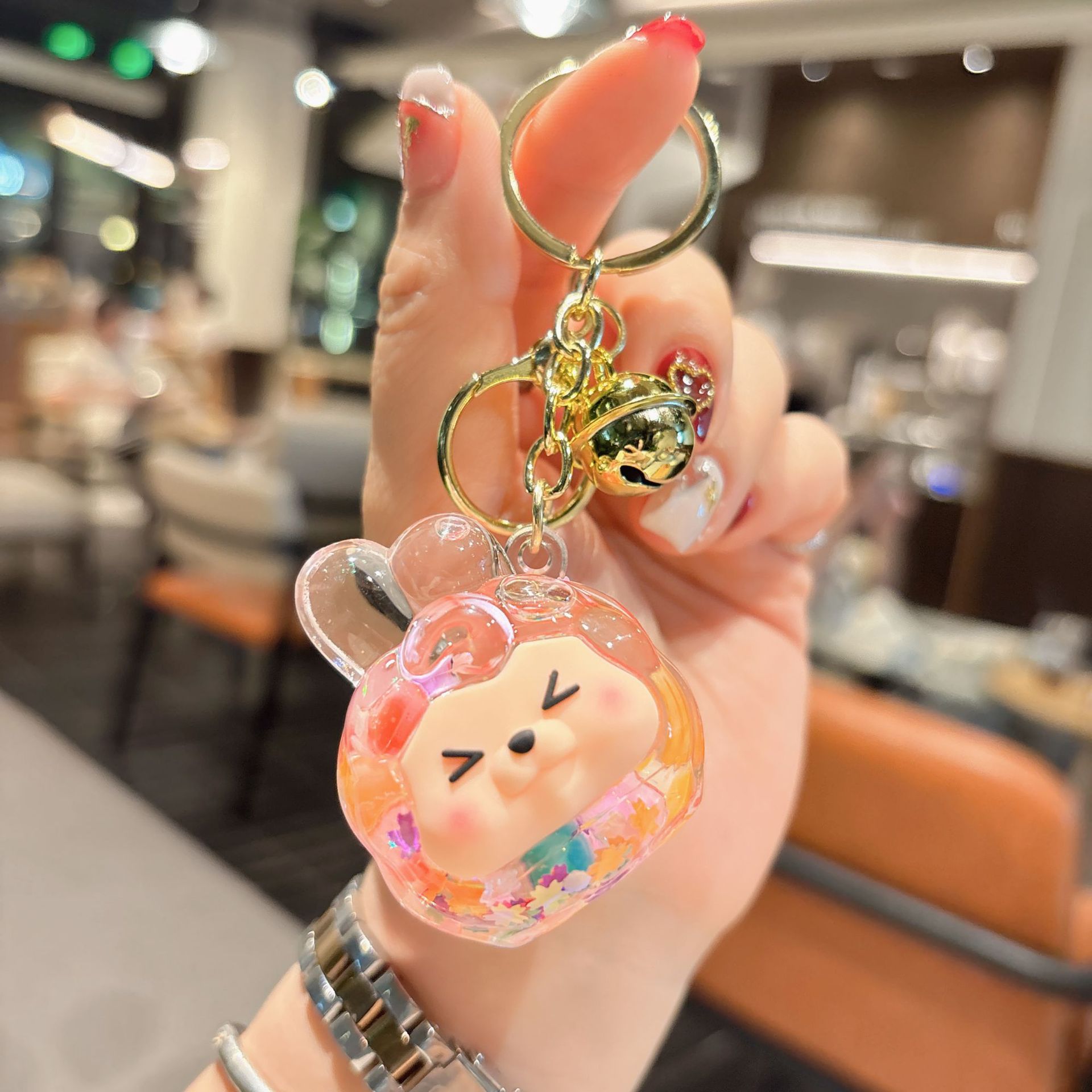 50g Weight Bag Pendant, Keychain Classification 1 Piece Quantity Festival, Shopping Occasion Acrylic Material Cartoon Character Pattern Unisex Gender Cute Style 1 Piece Cute Cartoon Character Acrylic Unisex Bag Pendant Keychain 12