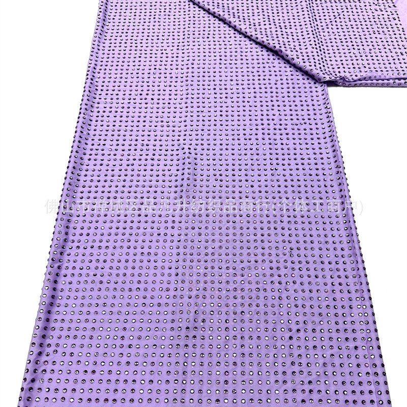 Nuevo tela de seda de leche caliente tela de vidrio caliente tela de perforación caliente vestido delgado vestido