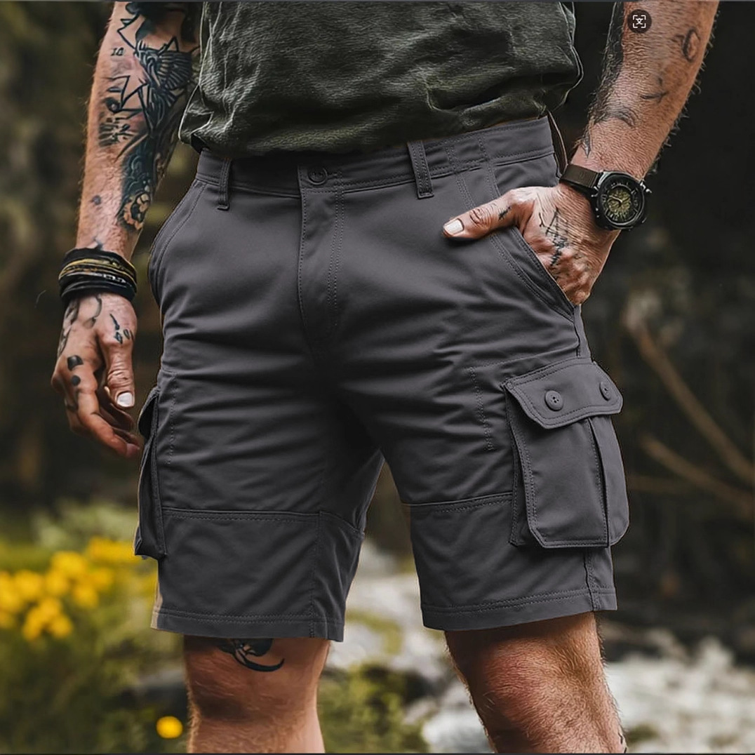 Foreign Trade Special for Men's Tactical Tooling Shorts Loose Straight Casual Pants plus size Pants Men's Middle-aged Pants