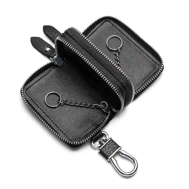 新しいクロスボーダーホームカーキー保護カバー男性用ソフトレザージッパーキー収納バッグミニキャリーオン男性用|undefined