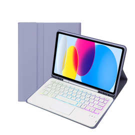 适用三星Galaxy Tab S9 FE蓝牙触控键盘保护套A9 PLUS发光皮套