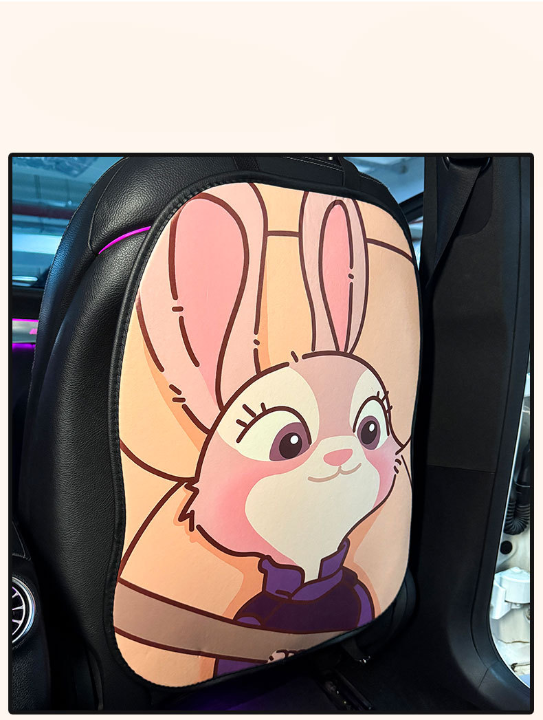 Zootopia Car Anti-Kick Pad Universal Rear Seat Backrest Anti-Dirt Protective Pad Car Rear Seat Protection Pad