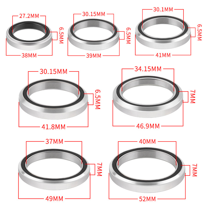 Muqzi bicicleta tazón conjunto peilin rodamiento 38/39/41/41.8/46.9/52mm tazón conjunto accesorios de reparación