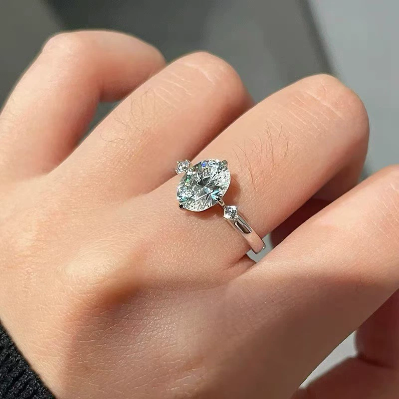 К кольцу из серебра 925 пробы, 2 карата, 18 карат, для импорта