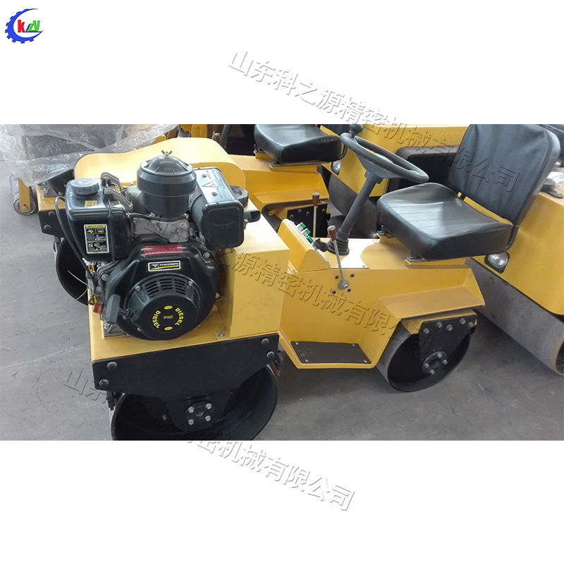 压实沥青路面 手扶式压路机汽油柴油发动机 手推单双轮压实机