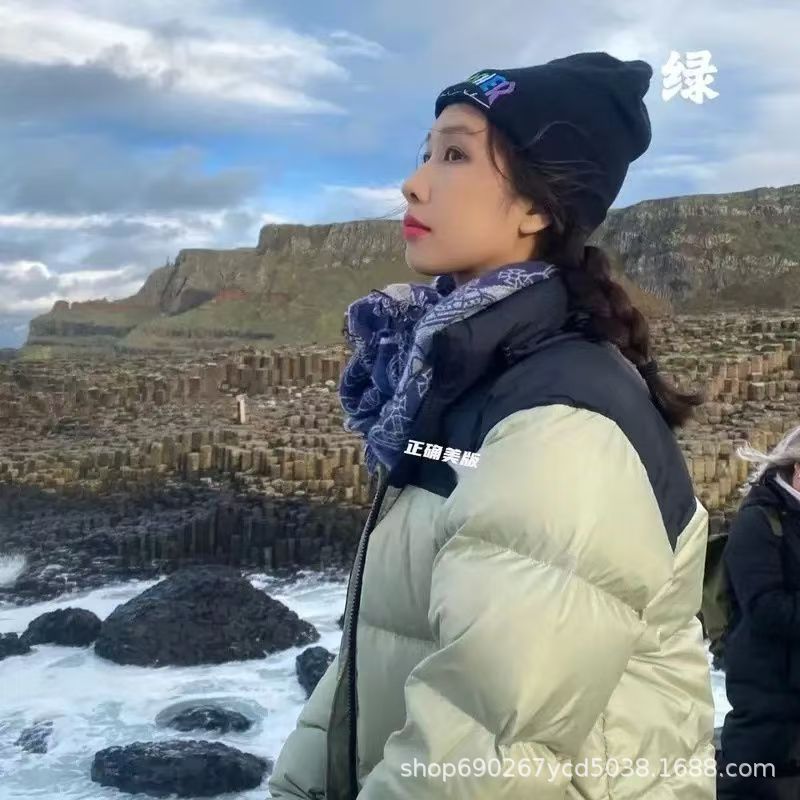 Putian 1996 puramente original cara norte hombre y mujer a prueba de viento chaqueta de plumón de la familia del norte para mantener el calor de la pareja de pan abrigo impermeable