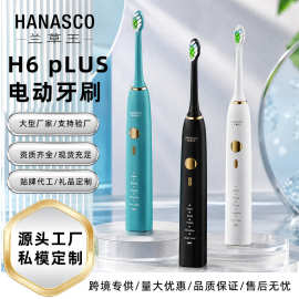 新款无线充电动牙刷磁悬浮声波IPX8智能15档电动牙刷礼品兰草王