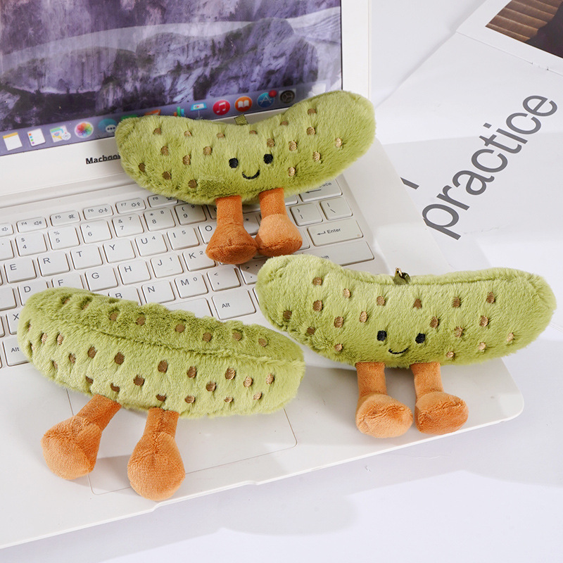 New cucumber plush pendant stall doll doll wholesale vegetable doll small gift keychain plush toy