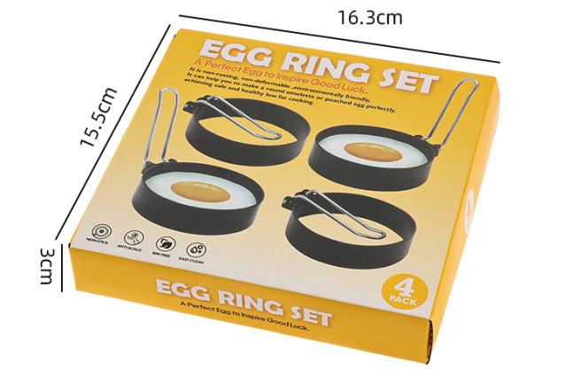 跨境加厚煎蛋器爱心花形煎蛋模具不锈钢不粘圆形星型创意煎鸡蛋模|undefined