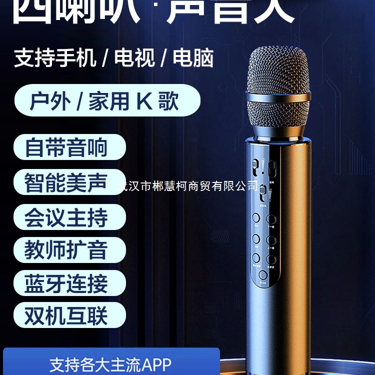无线蓝牙话筒音响一体麦克风手机专用K歌儿童全民唱歌家用卡拉ok