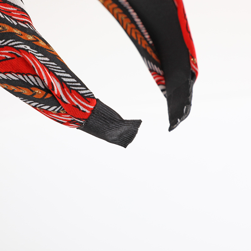 2022 Nuovo stile artistico ed etnico Nodo Netto Pressione a infrarossi Sport per capelli Bordo largo Testa di fiore frammentato Cerchio per le donne_voghion.com