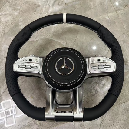 Specifically designed for Mercedes-Benz AMG carbon fiber LED steering wheel ACEGS series GLCGLEGLS old model modification to new model Dragonfly