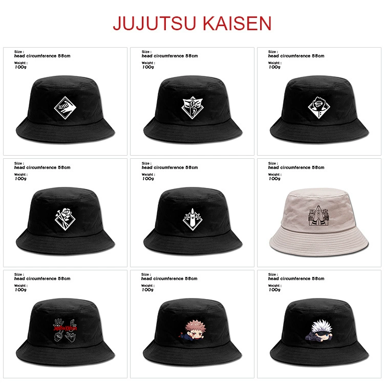Картун Jujutsu Kaisen, летная панама для мужчин и женщин для досуга в путешествиях