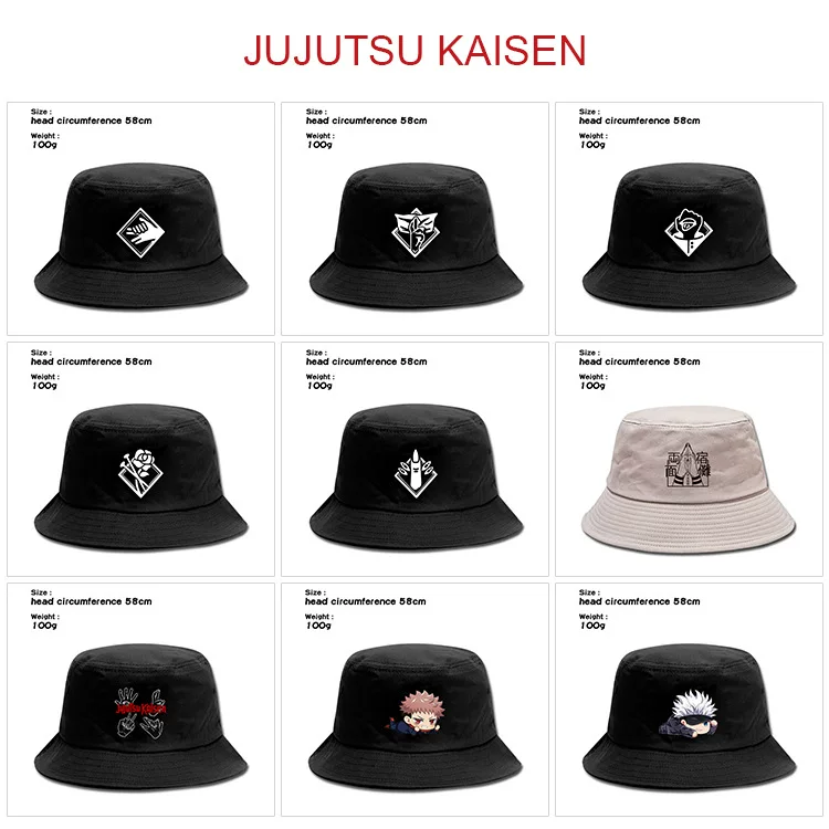 Картун Jujutsu Kaisen, летная панама для мужчин и женщин для досуга в путешествиях