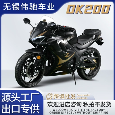 Export Dk200 Brand New Fuel Motorcycle Sports Car Single-Cylinder Double-Cylinder Outdoor Road Racing Imitation Racing Motorcycle Manufacturer (Motosikletlər)