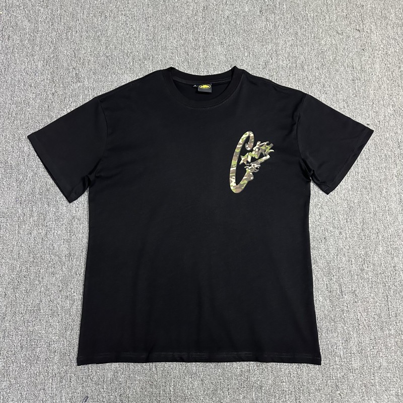 Comercio exterior al por mayor Alcatraz Basic Series C0rteiz Phantom Letter Logo Camiseta impresa Traje de pareja