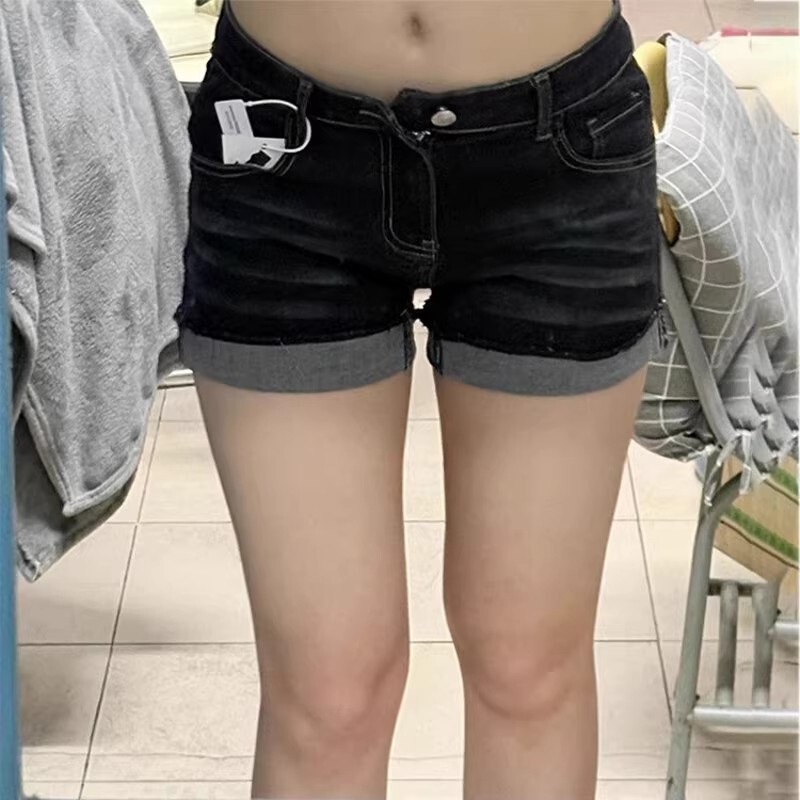 Pure Desire Hip-Lifting Pads 2025 Summer New Women's Slim Low-Waist Versatile Washed Street American Style Jeans