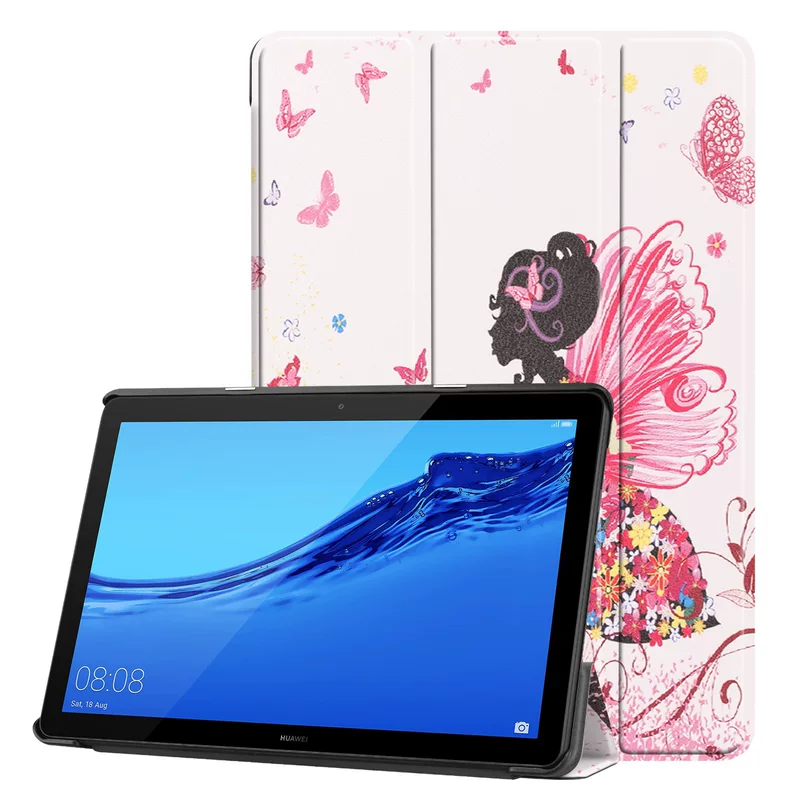 Соответствует Huawei MediaPad T5 10-дюймовый планшет защитный чехол для Huawei T5 10-дюймов трехцветная роспись