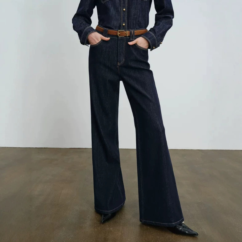 Yijia Mall's same style 2026 autumn new fashion elegant slimming straight wide-leg jeans for women 1H7250881 Yijia Mall's same style 2026 autumn new fashion elegant slimming straight wide-leg jeans for women 1H7250881